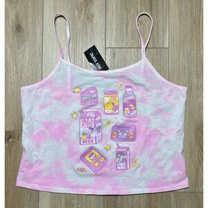 NWT Hot Topic Hello Kitty And Friends By Sanrio Pink Tie Dye Tank Top - Size XL